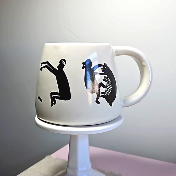 The Treasure Chest Las Cruces NM 1998 Southwest Human & Bear Pottery Mug #201 - Picture 1 of 7